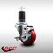 Service Caster 3'' SS Red Poly Swivel 1-5/8'' Expanding Stem Caster with Brake SCC-SSEX20S314-PPUB-RED-TLB-158 - alternate 4